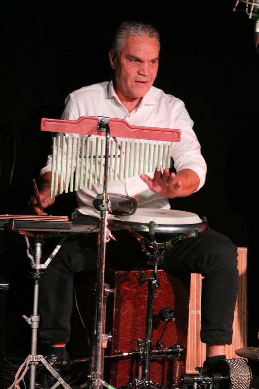 Percussionniste en concert